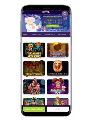 application mobile du Madnix Casino
